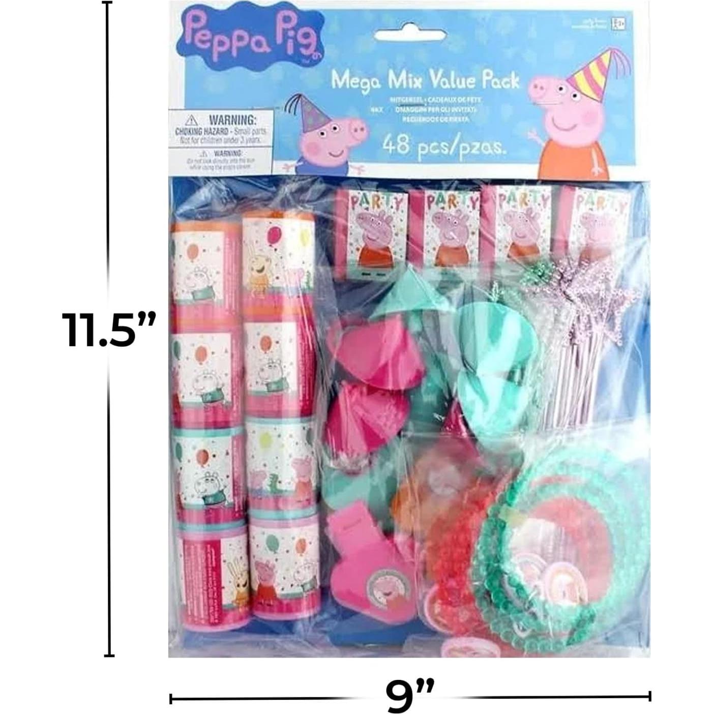 Paquete de 48 Juguetes de Fiesta Peppa Pig - Diversión Colorida