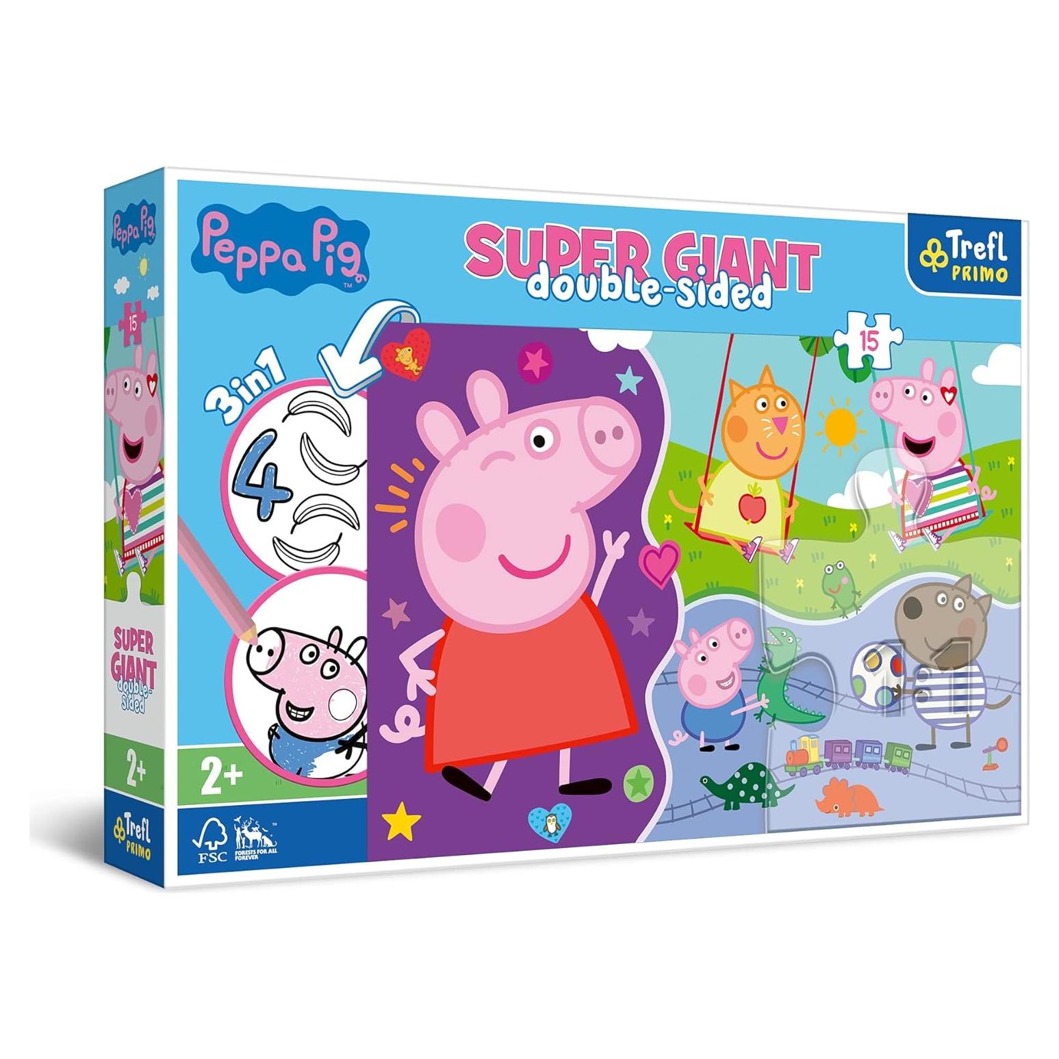 Rompecabezas Gigante Trefl Peppa Pig 15 Piezas 60x40cm