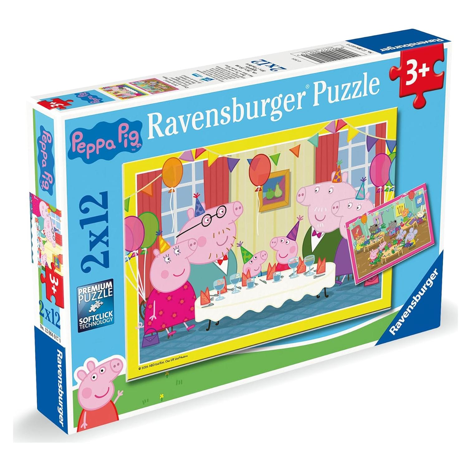 Rompecabezas Infantil Ravensburger 12004018 2x24 Piezas Peppa Pig