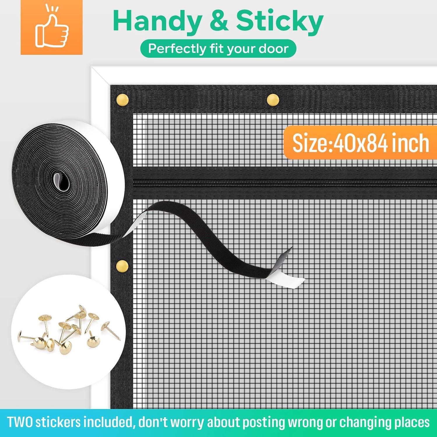 Puerta de Pantalla MYPIN 40x213 cm para Gatos y Perros