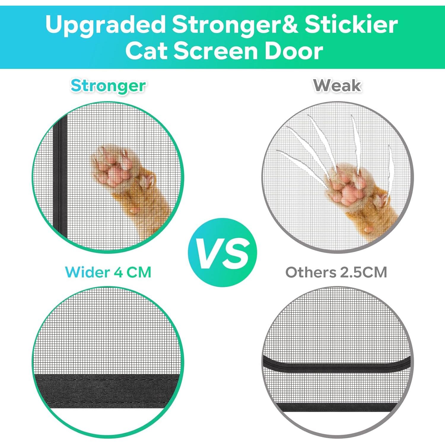 Puerta de Pantalla MYPIN 40x213 cm para Gatos y Perros