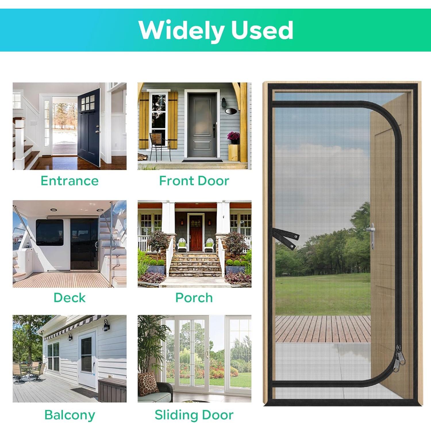 Puerta de Pantalla MYPIN 40x213 cm para Gatos y Perros