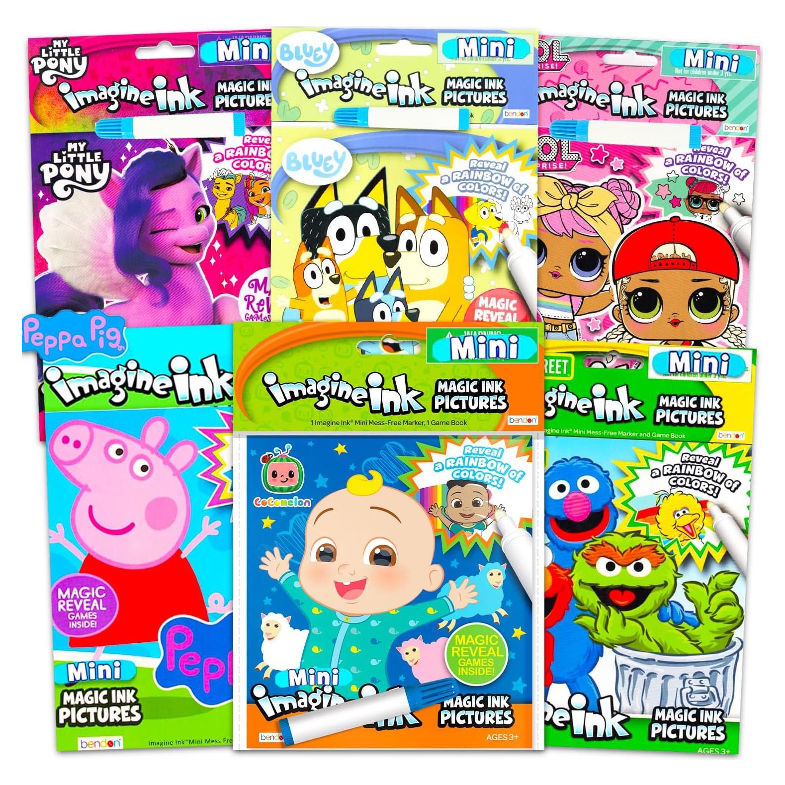 Conjunto de 6 Libros de Colorear Sin Desorden Bluey