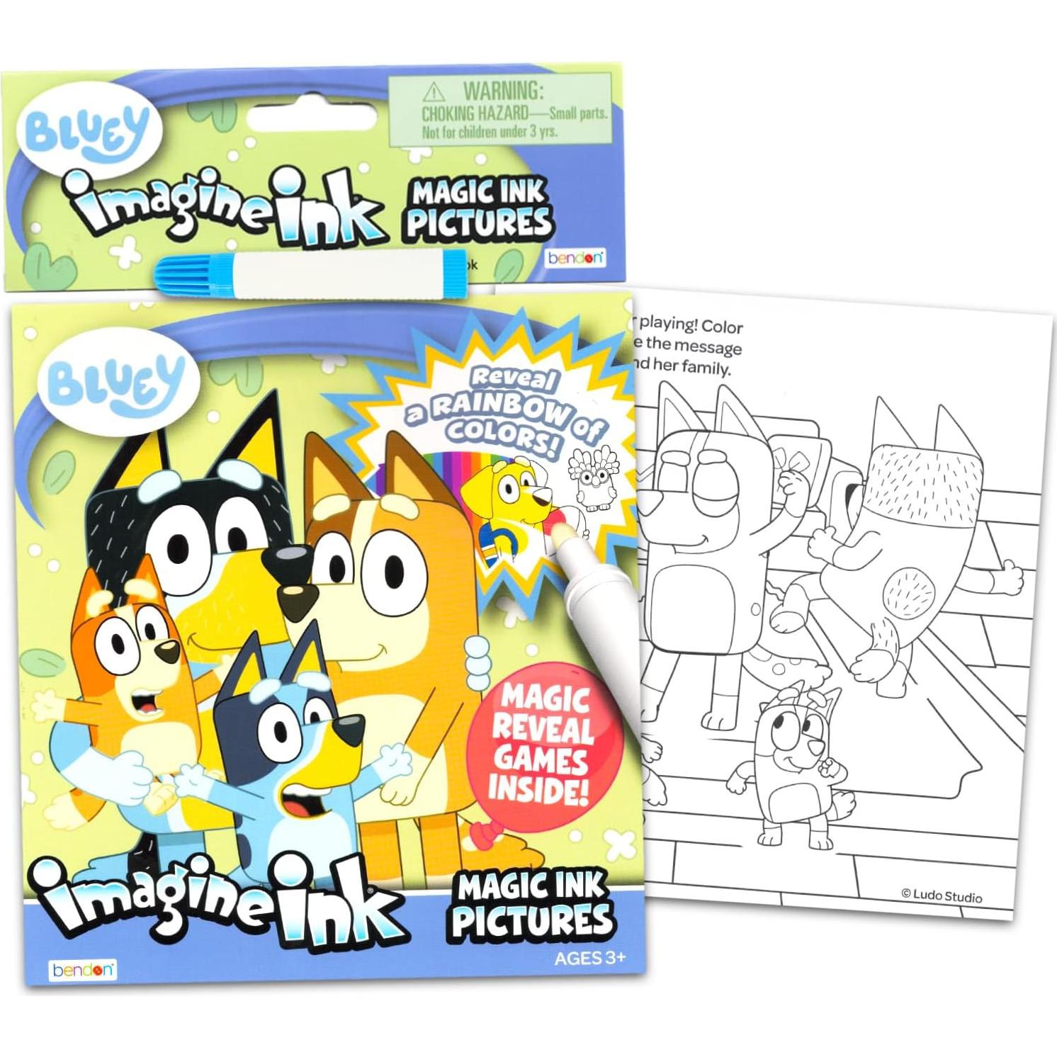 Conjunto de 6 Libros de Colorear Sin Desorden Bluey