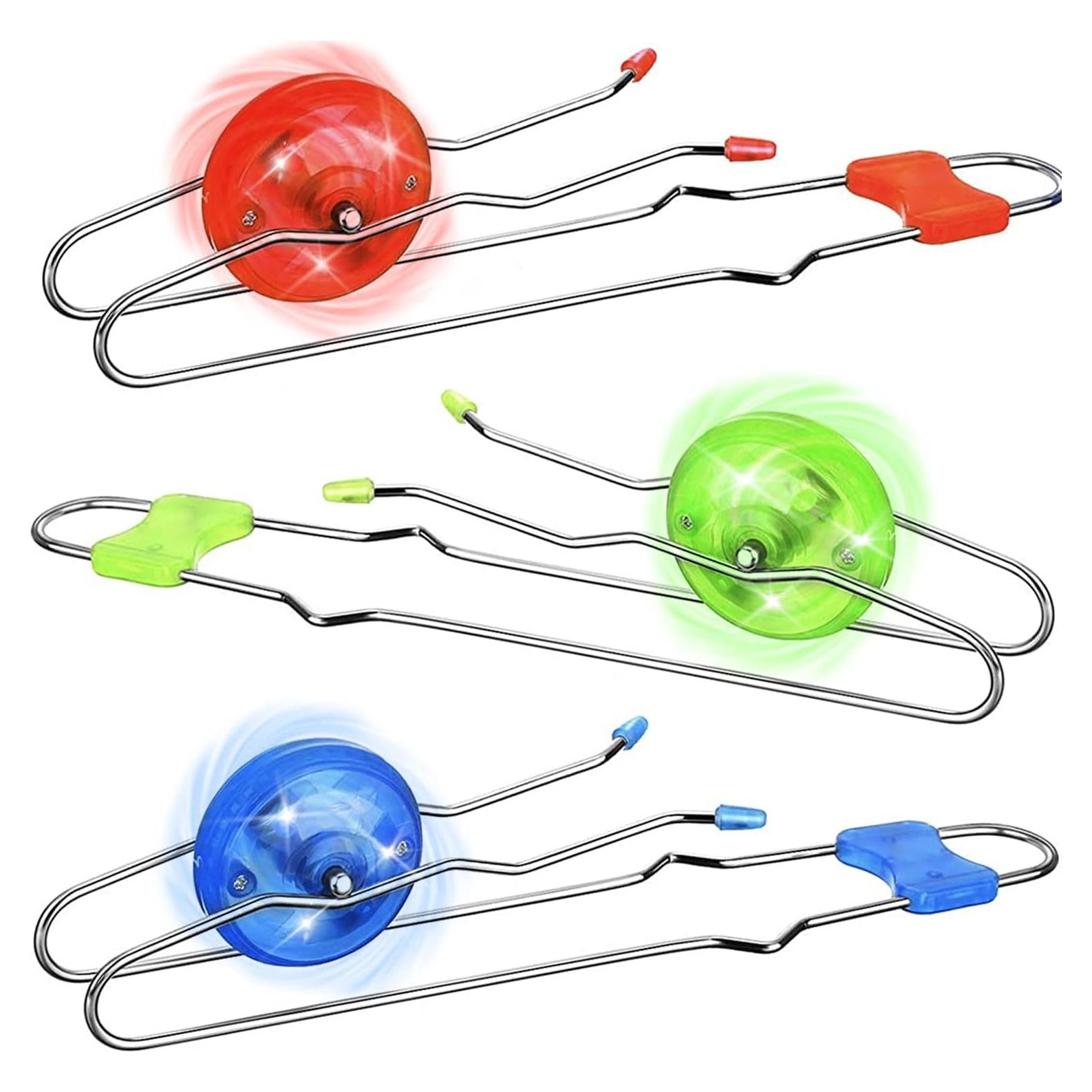 Juguete Giroscópico Jishi 3 Piezas Luz LED 5.5cm