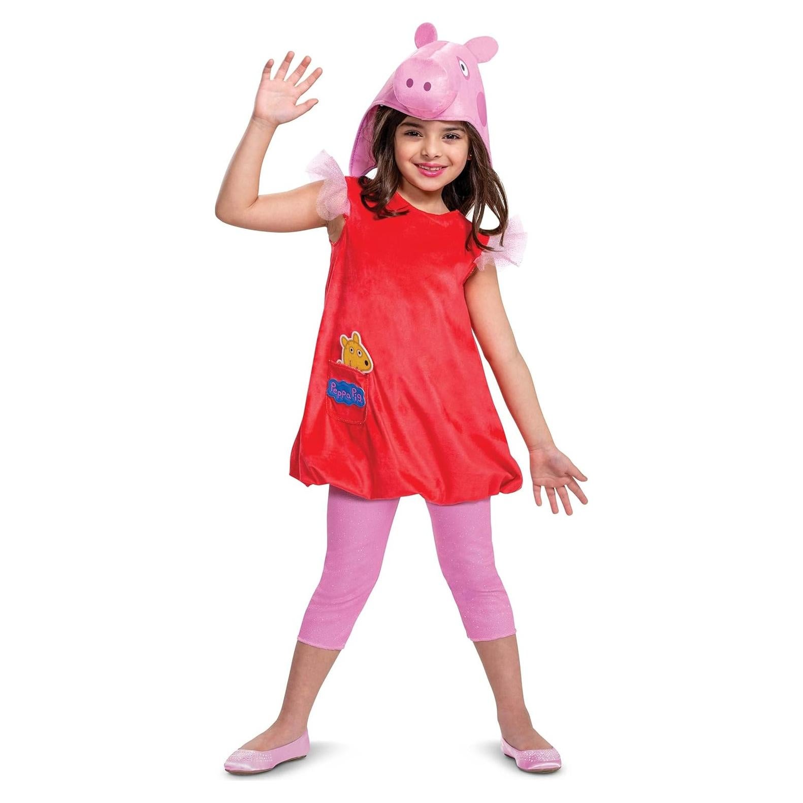 Disfraz Peppa Pig Deluxe Niñas - Jumpsuit y Sombrero Oficial