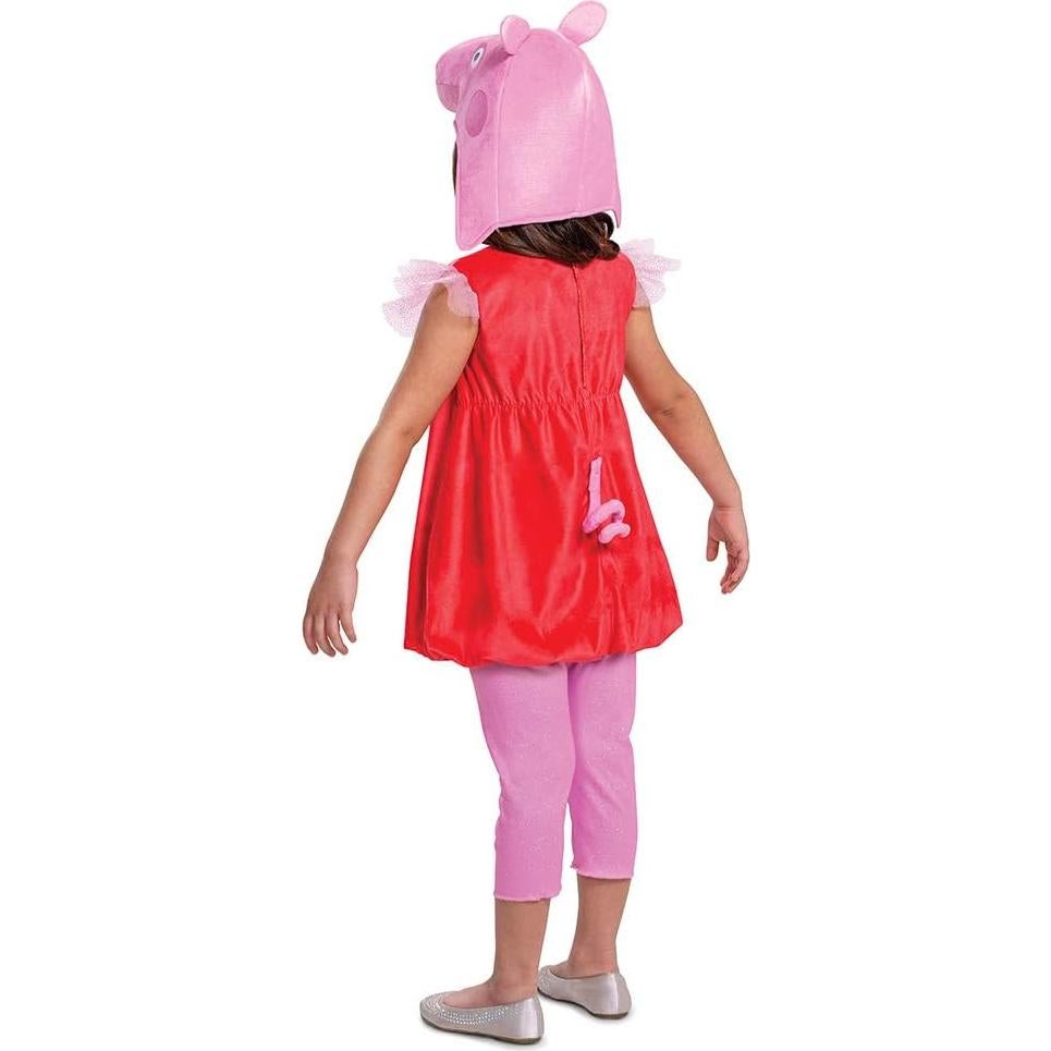 Disfraz Peppa Pig Deluxe Niñas con Sombrero Talla 2T