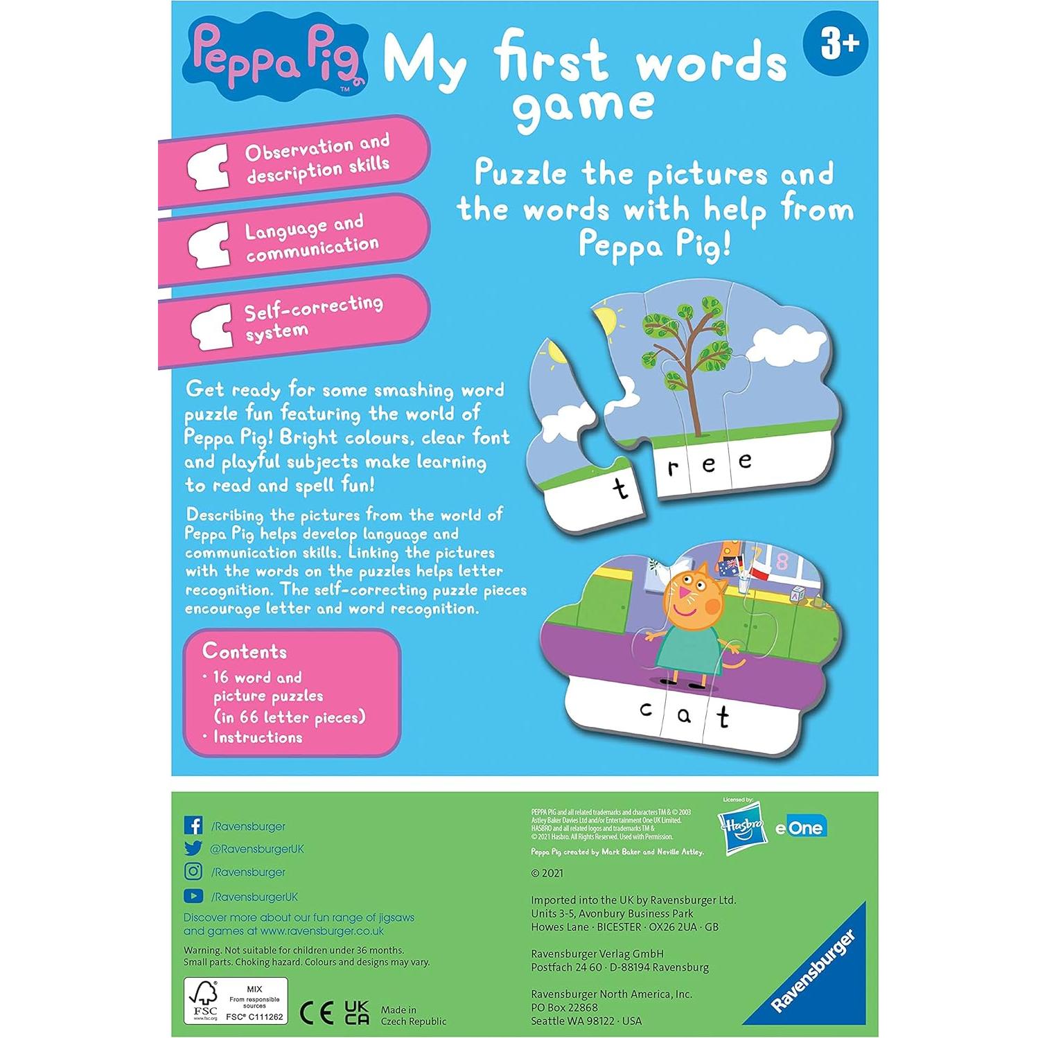 Rompecabezas Educativo Ravensburger Peppa Pig 64 Piezas