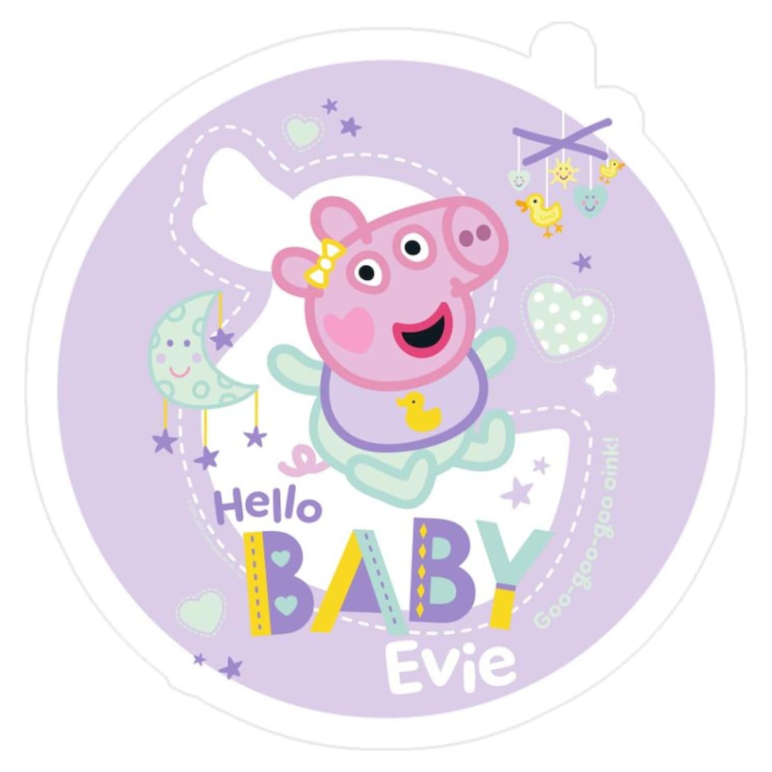 Sticker Troquelado Peppa Pig CafePress 7.6x10.2cm Mate