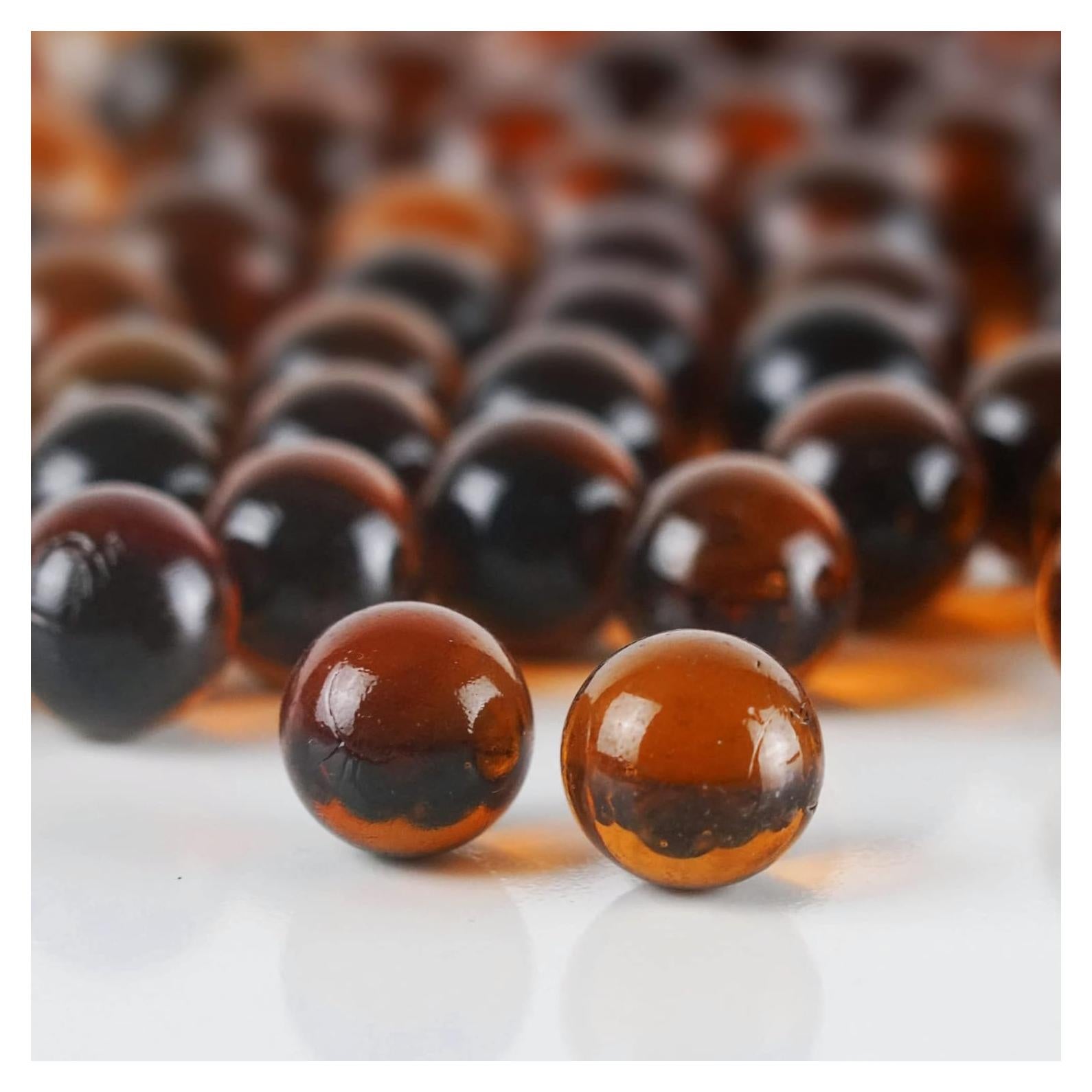 CYS EXCEL Relleno de Jarrón Ámbar 1 KG | Piedras de Vidrio