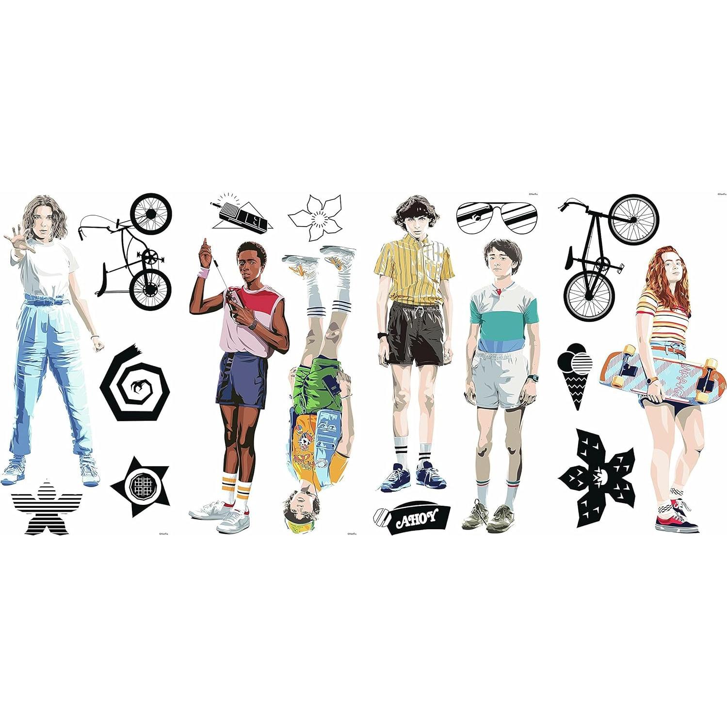 Calcomanías de Pared RoomMates Stranger Things 17 Piezas