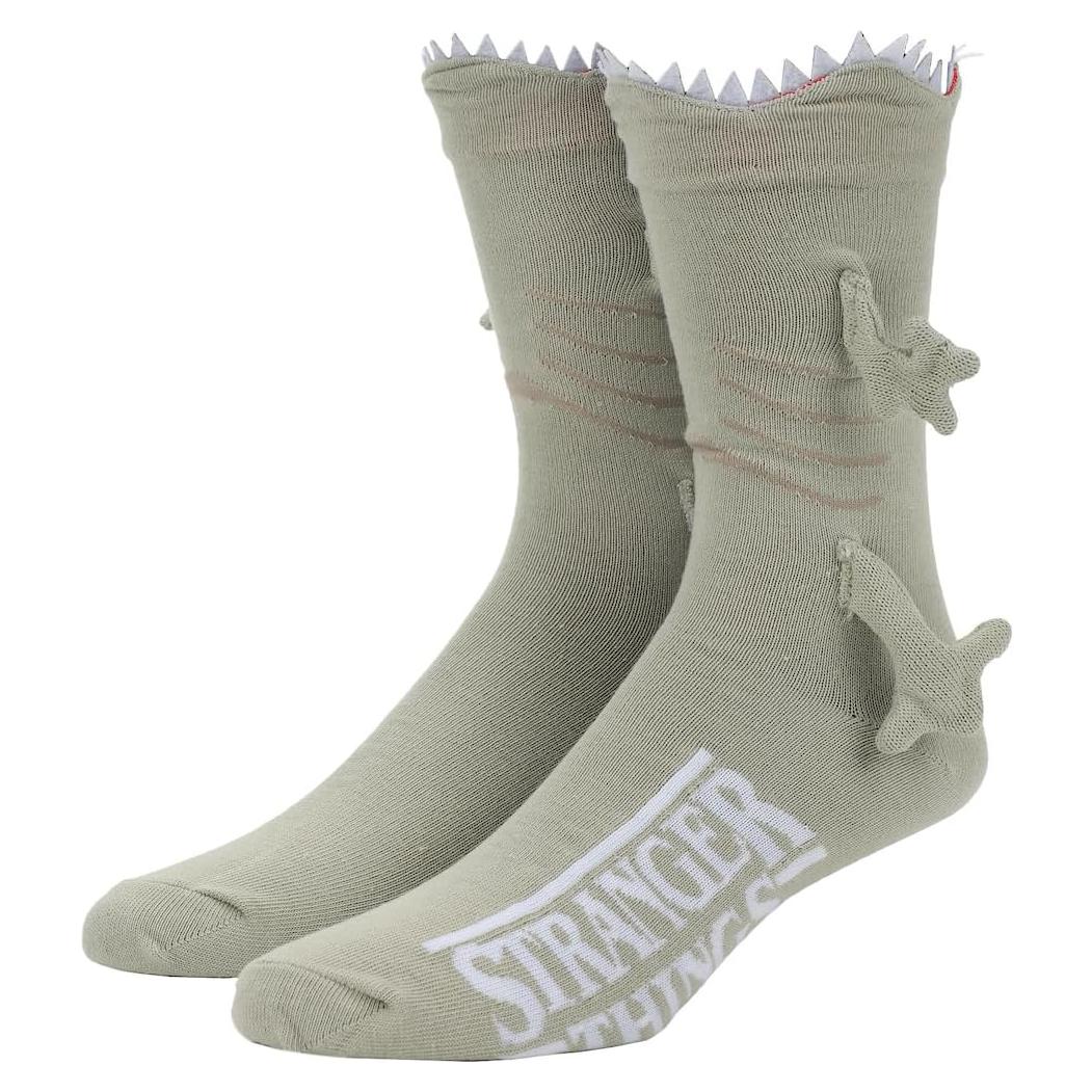 Calcetines de novedad Bioworld Stranger Things Demogorgon gris