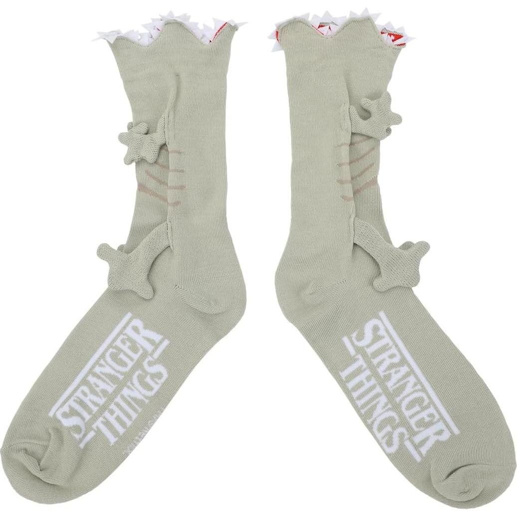Calcetines de novedad Bioworld Stranger Things Demogorgon gris