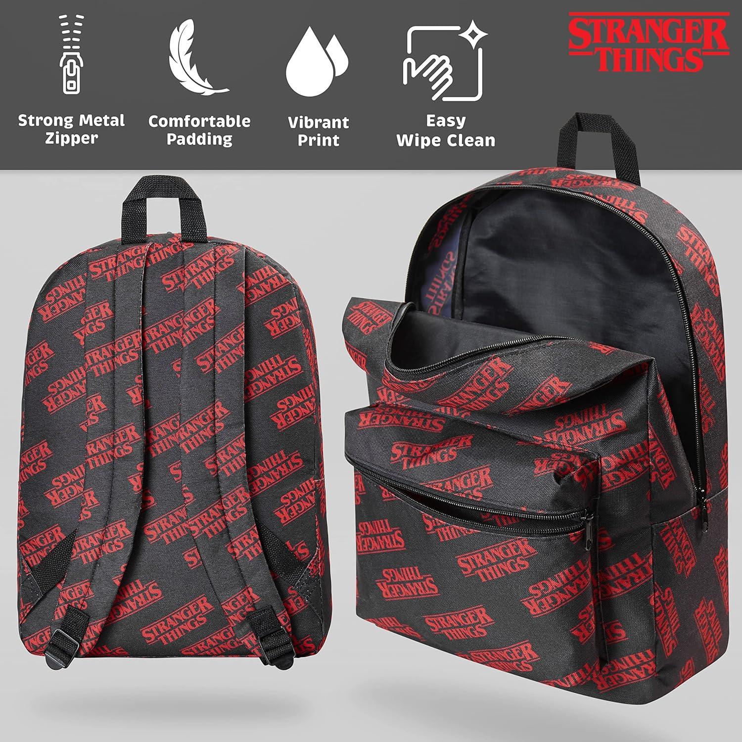 Mochila Escolar Stranger Things Bioworld 40x29x12cm Unisex