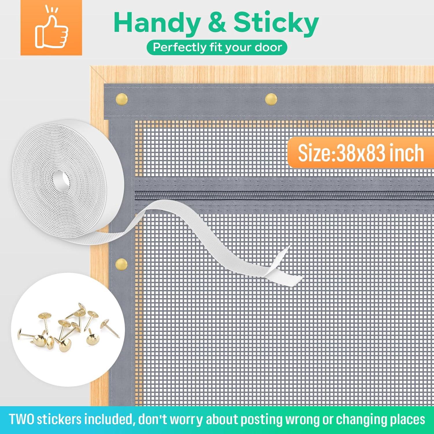 Puerta de Pantalla para Gatos MYPIN U Forma 99x210 cm