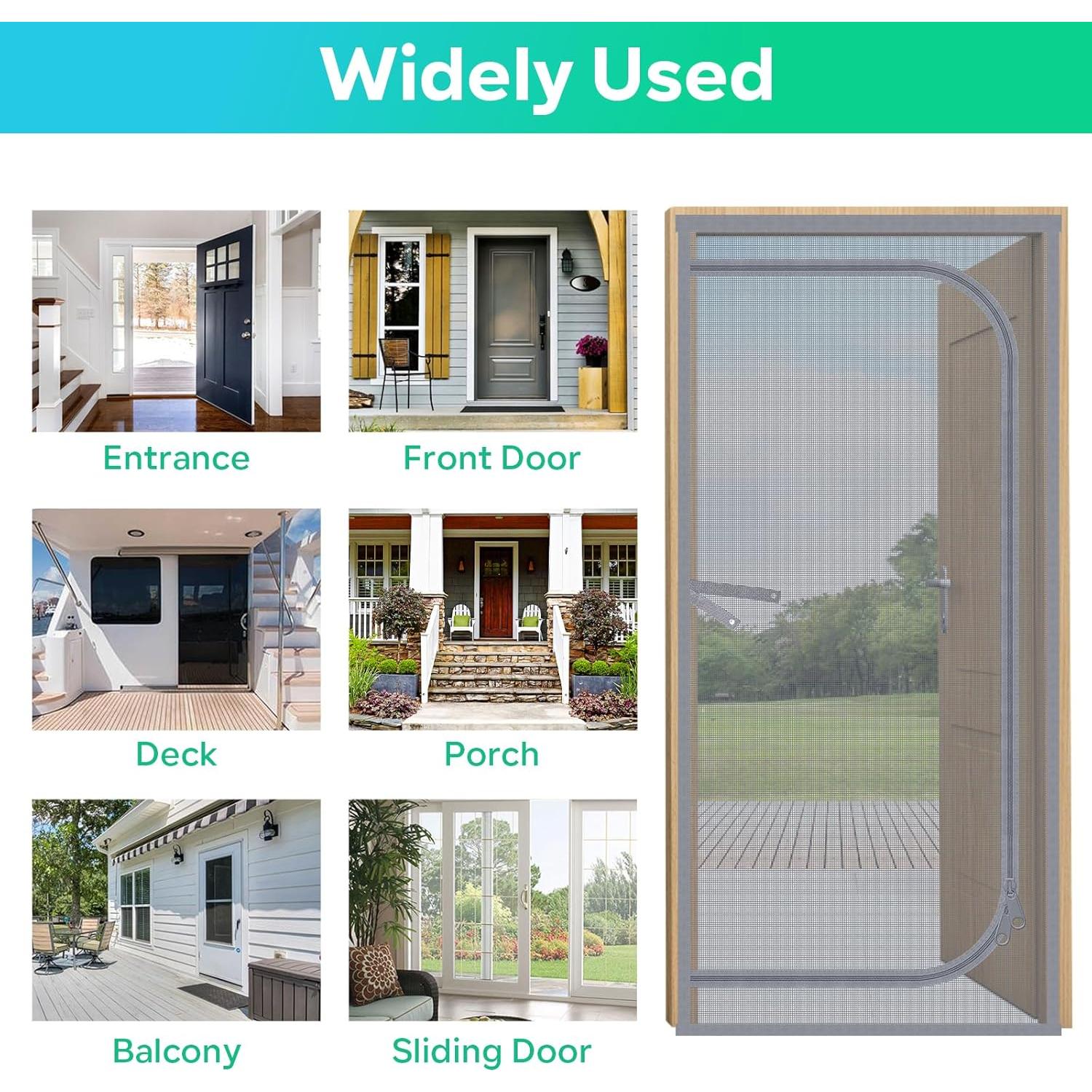 Puerta de Pantalla para Gatos MYPIN U Forma 99x210 cm