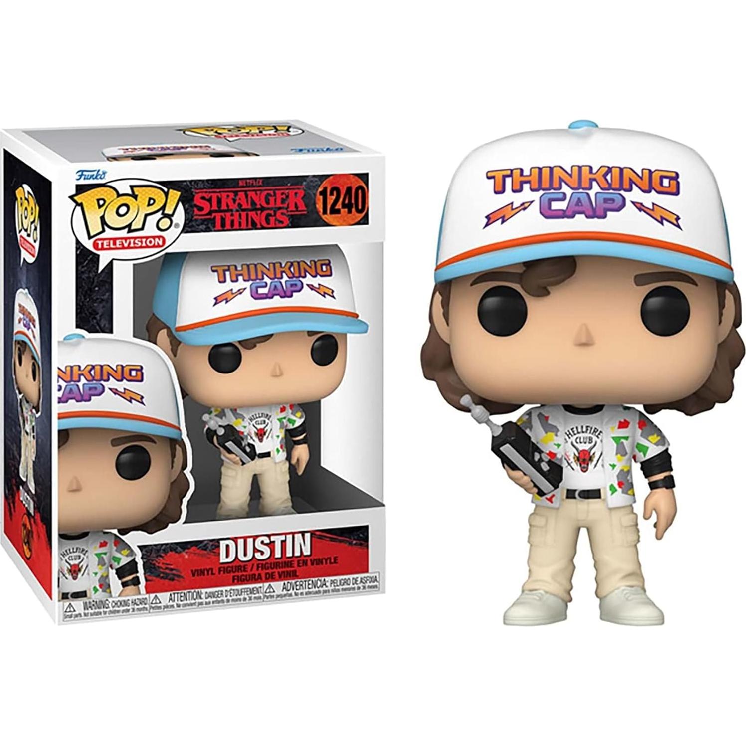 Figura de Vinilo Funko Pop! Dustin Henderson - Cosas Extrañas 4, 9.53 cm