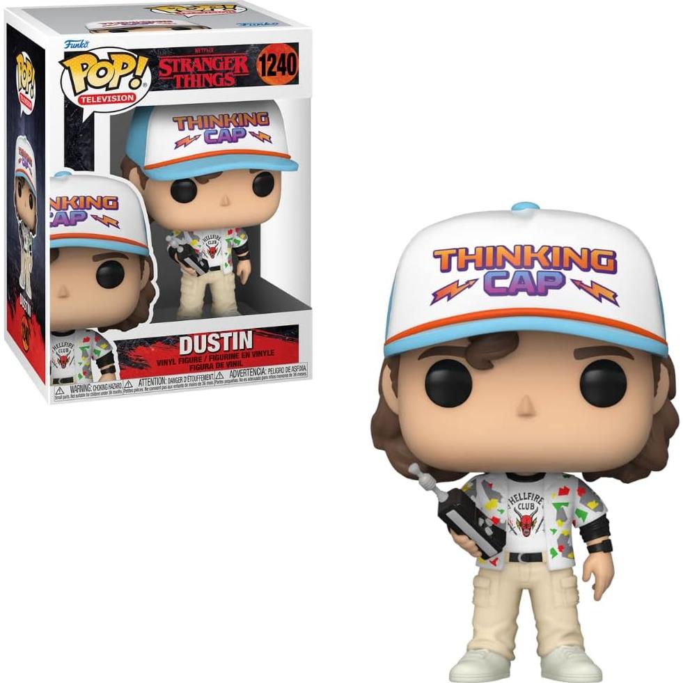 Figura de Vinilo Funko Pop! Dustin Henderson - Cosas Extrañas 4, 9.53 cm