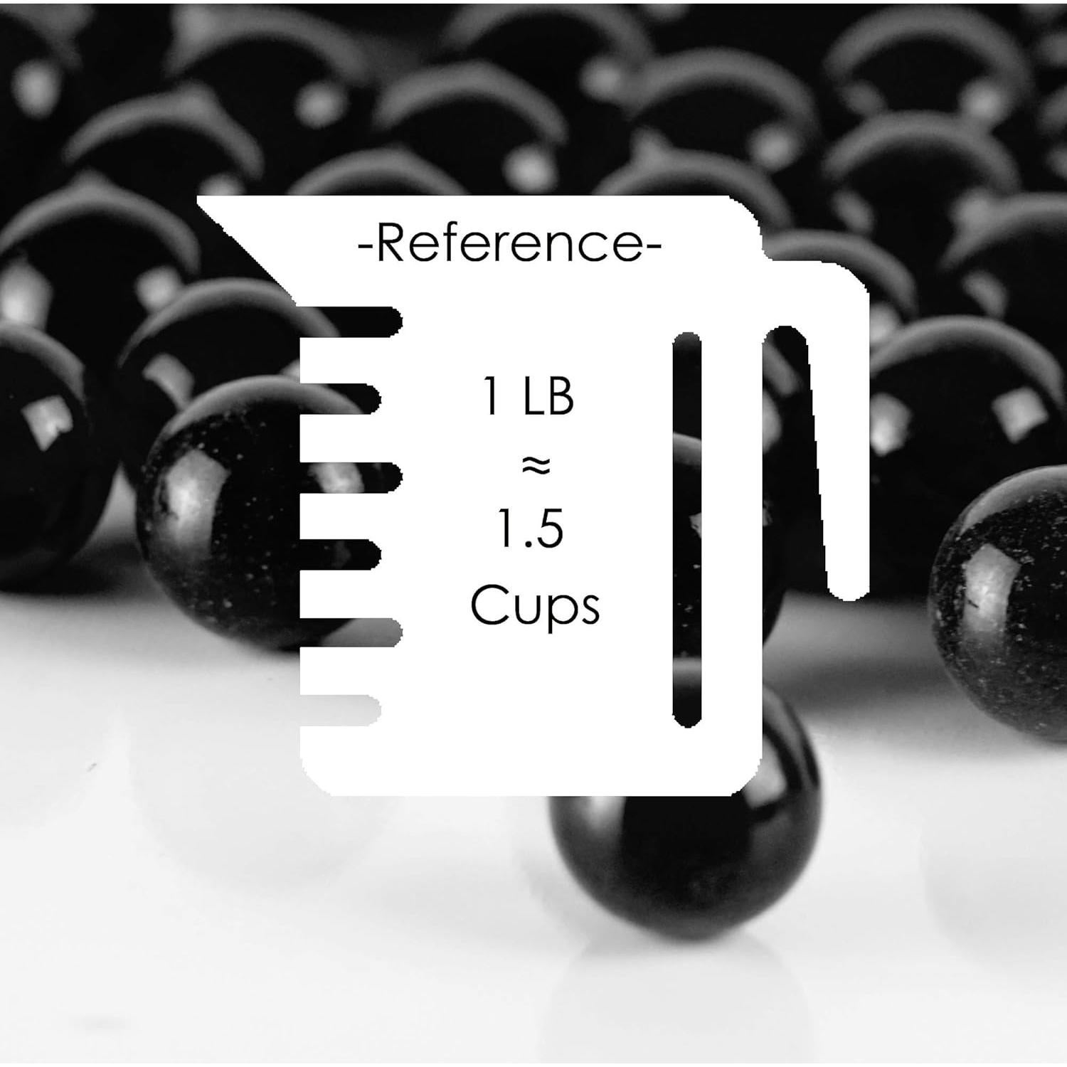 Relleno de Jarrón de Mármol de Vidrio Negro CYS Excel 2,27 kg