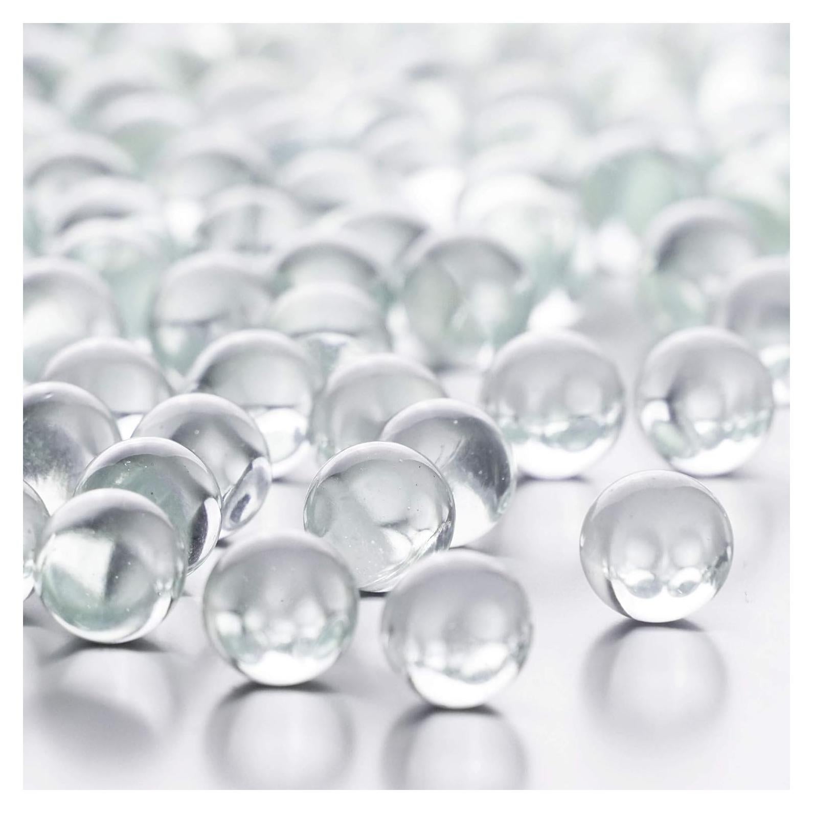 CYS EXCEL Relleno de Jarrón de Mármol de Vidrio Claro 2.27kg