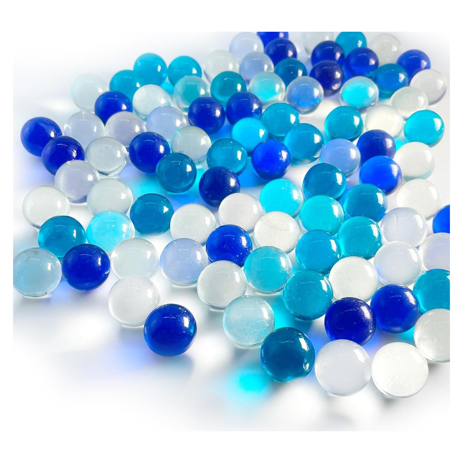 CYS EXCEL Relleno de Jarrón Vidrio Azul Claro 0.5 cm 1 kg