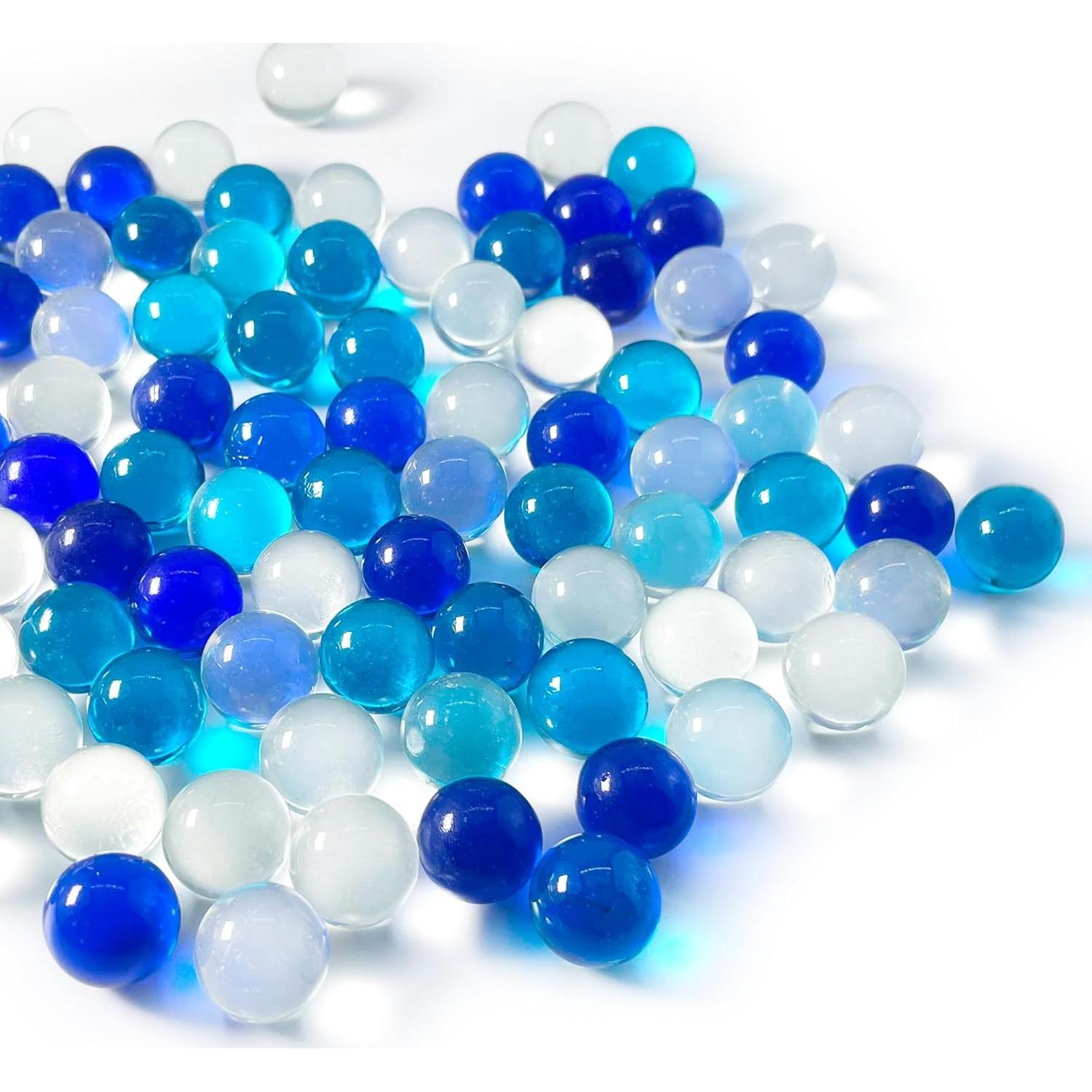 CYS EXCEL Relleno de Jarrón Vidrio Azul Claro 0.5 cm 1 kg