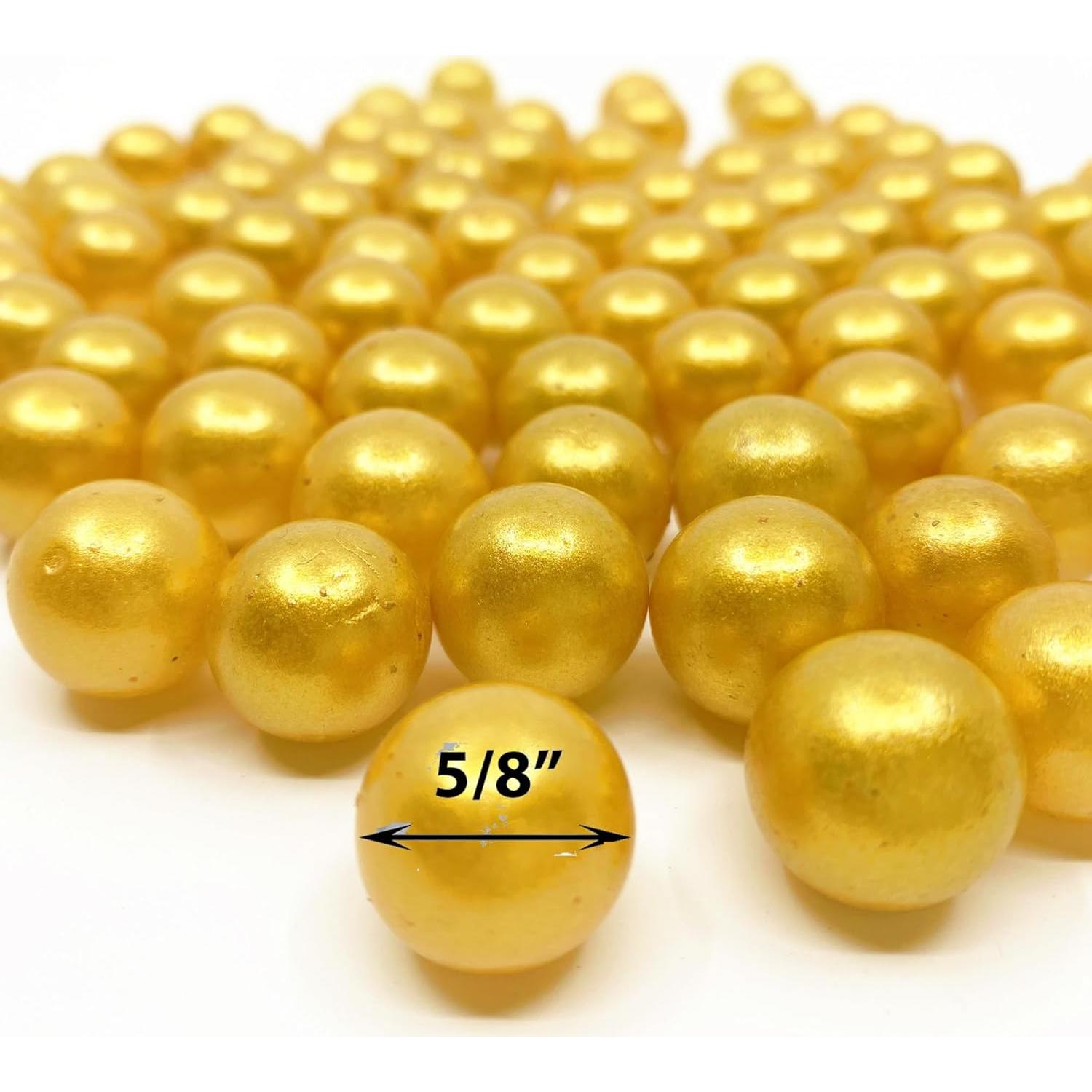 Relleno de Jarrón CYS EXCEL 3 kg Perlas de Vidrio Doradas