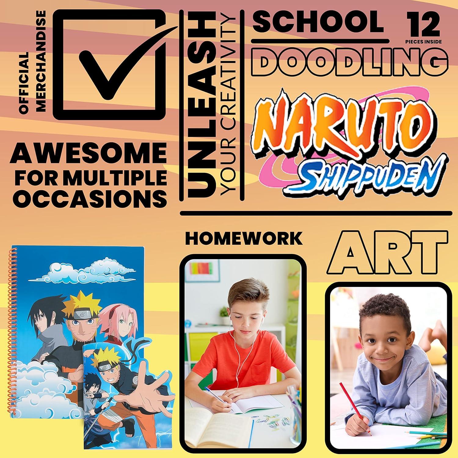 Juego de Papelería Naruto - Set Completo para Niños