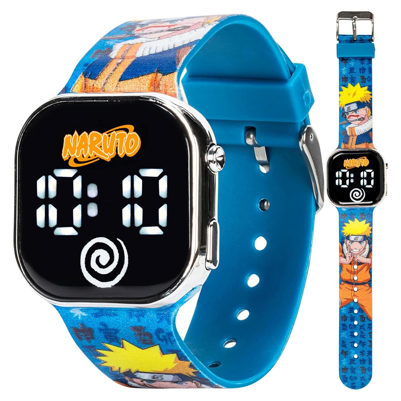 Reloj LED de Niños Naruto - Correa Plástica Ajustable
