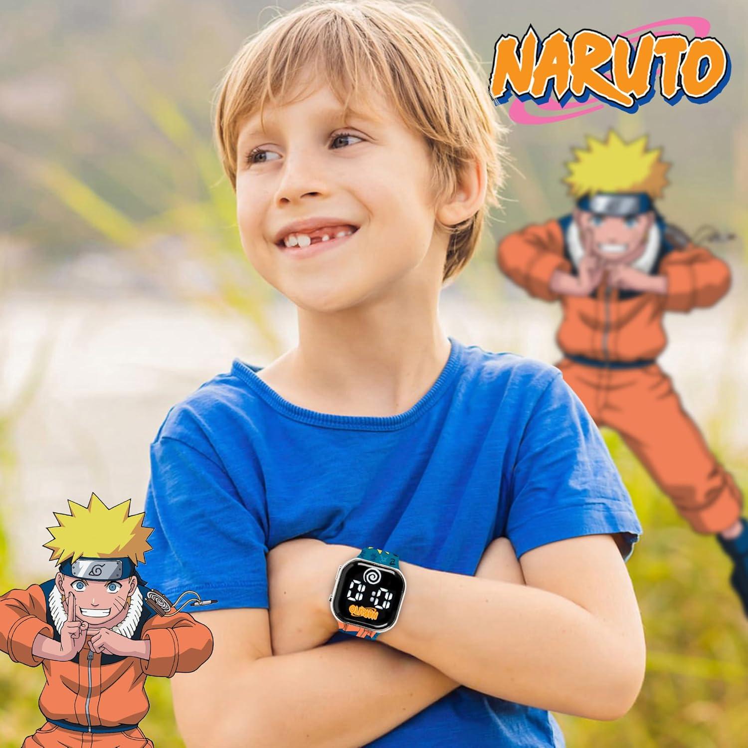 Reloj LED de Niños Naruto - Correa Plástica Ajustable