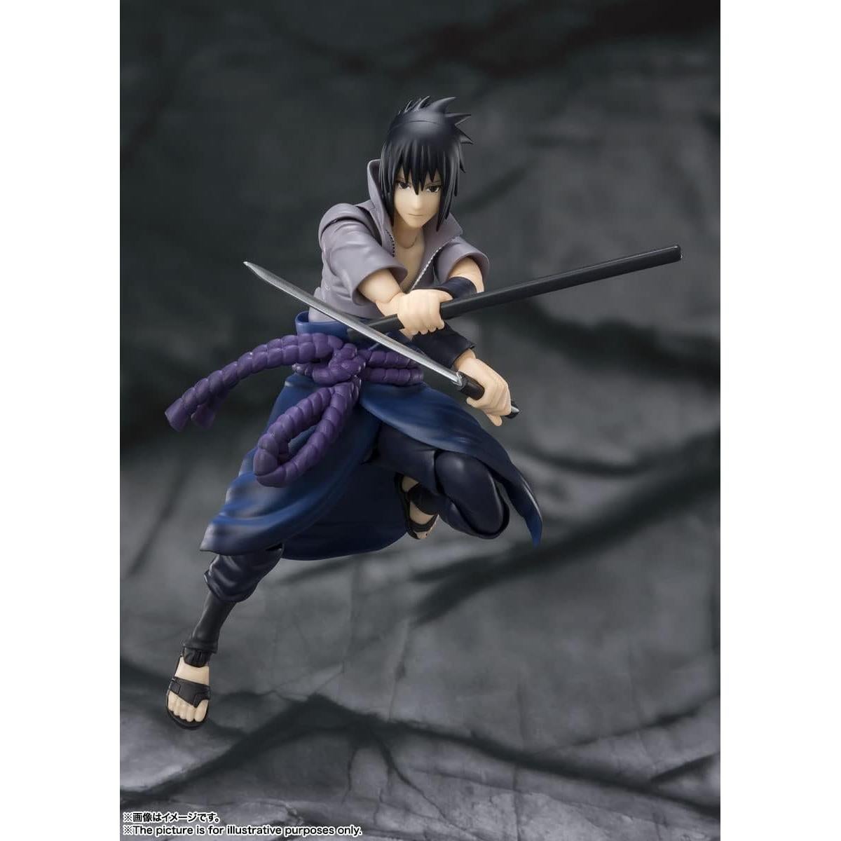 Figura de acción Sasuke Uchiha S.H.Figuarts Bandai 15 cm