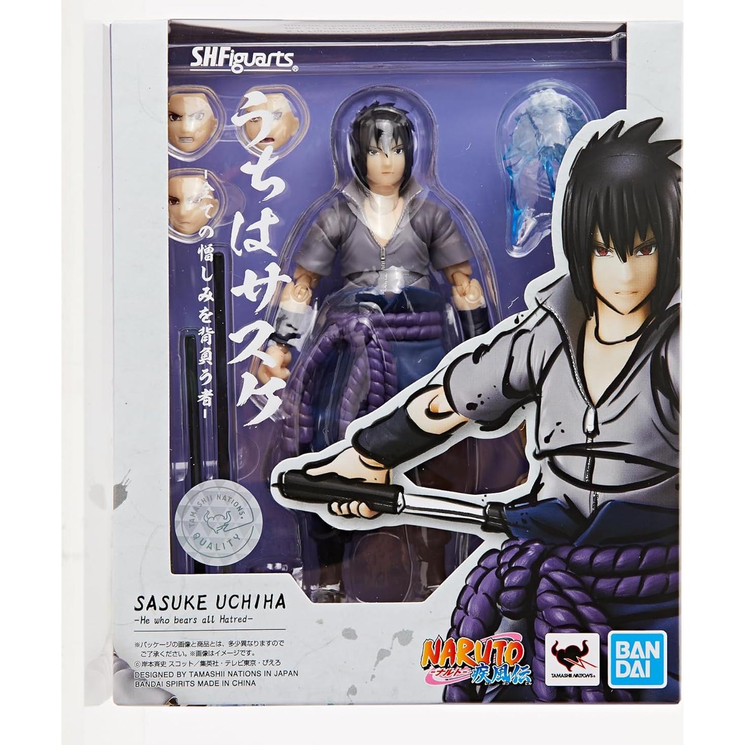 Figura de acción Sasuke Uchiha S.H.Figuarts Bandai 15 cm