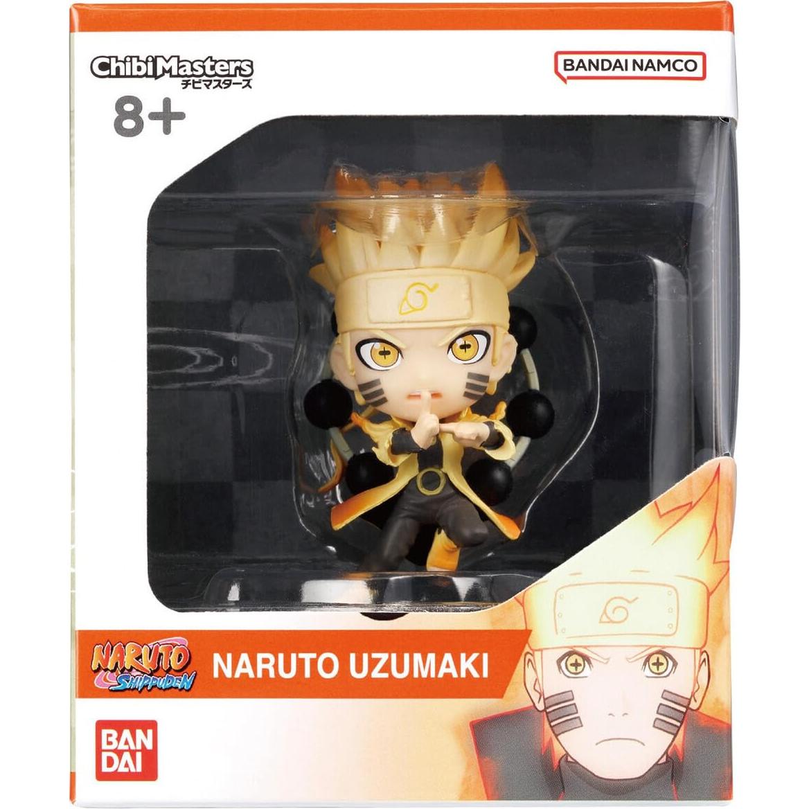Figura de Anime Naruto Uzumaki 8cm BANDAI Chibi Masters