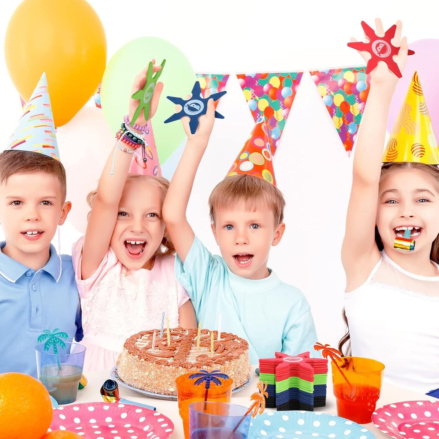 Estrellas de Espuma Ninja Chivao 24 Pcs 10.16 cm Colores Variados