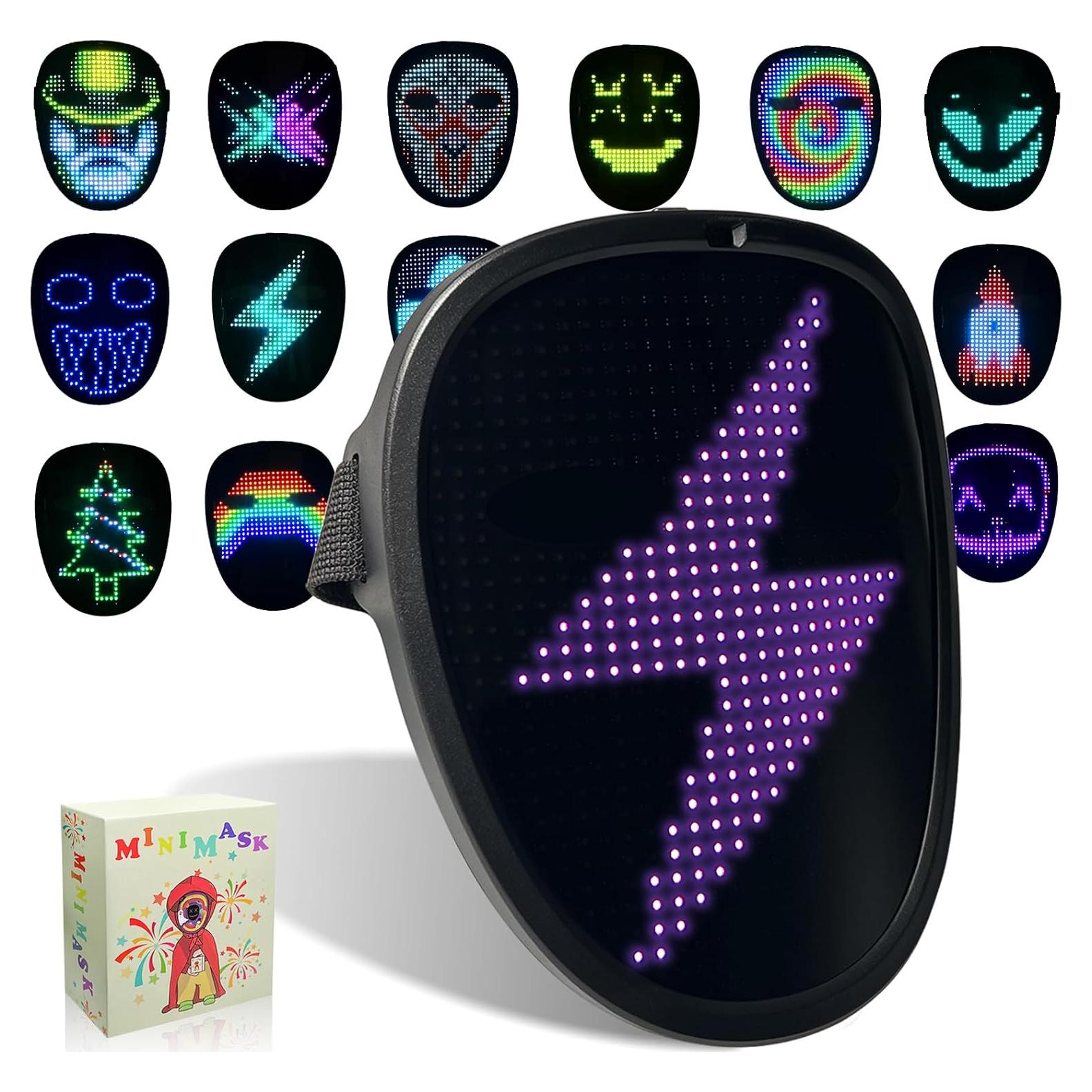 Máscara LED Iluminada Moyaca para Niños - Detección de Gestos