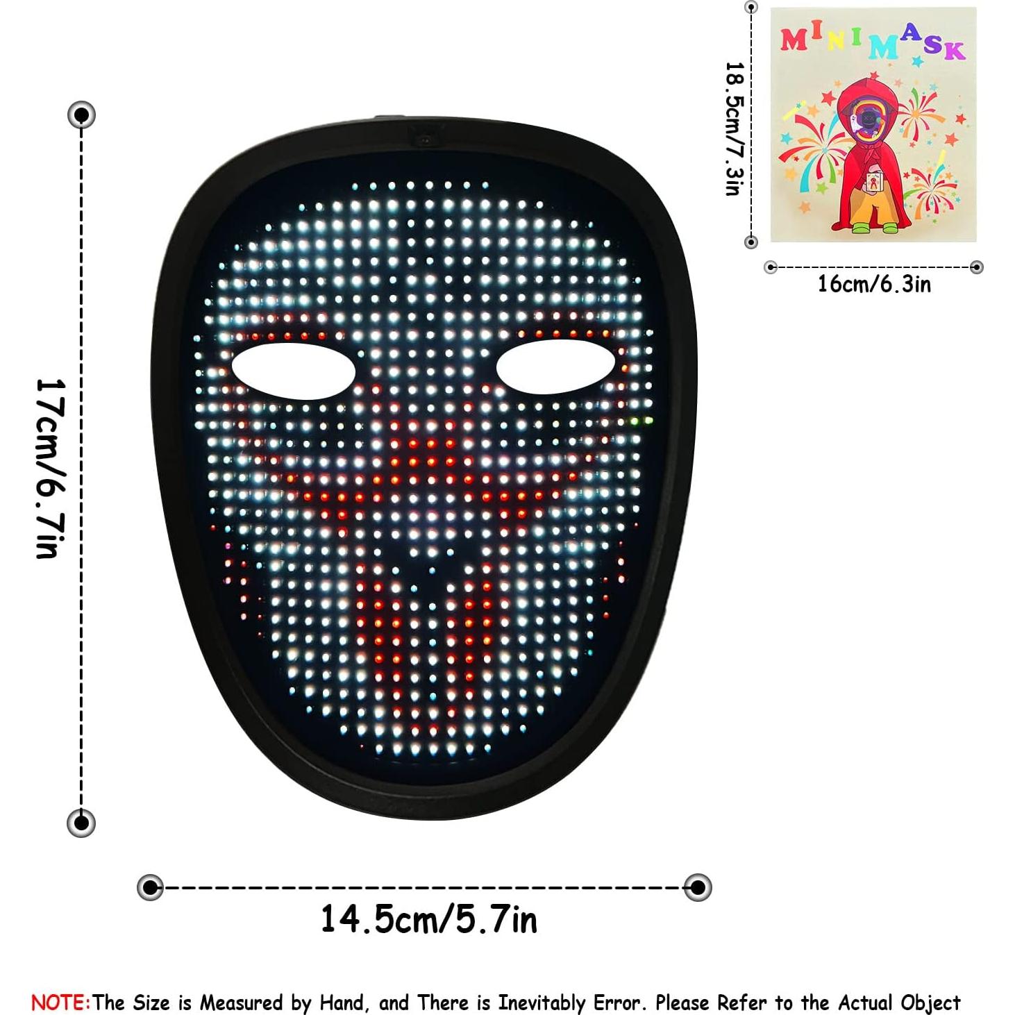 Máscara LED Iluminada Moyaca para Niños - Detección de Gestos