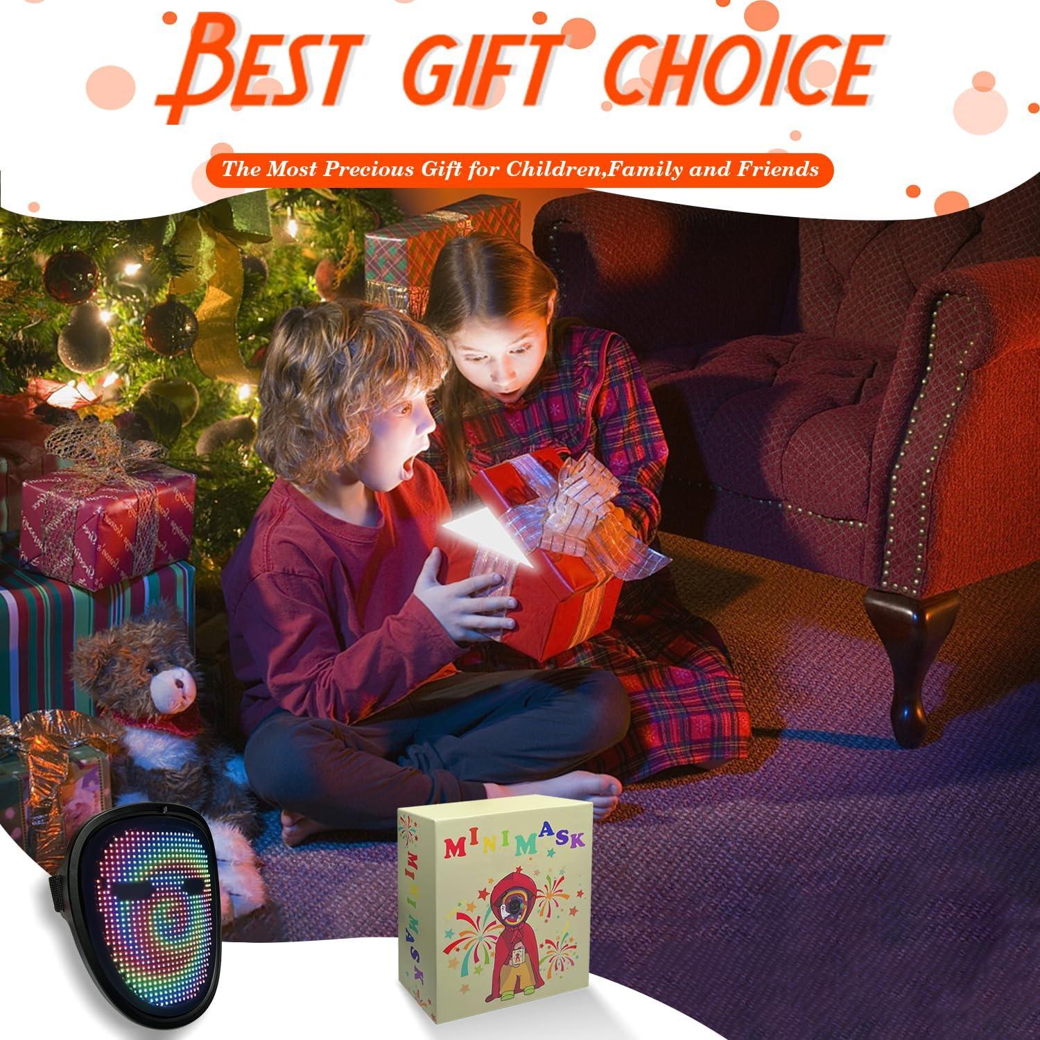 Máscara LED Iluminada Moyaca para Niños - Detección de Gestos