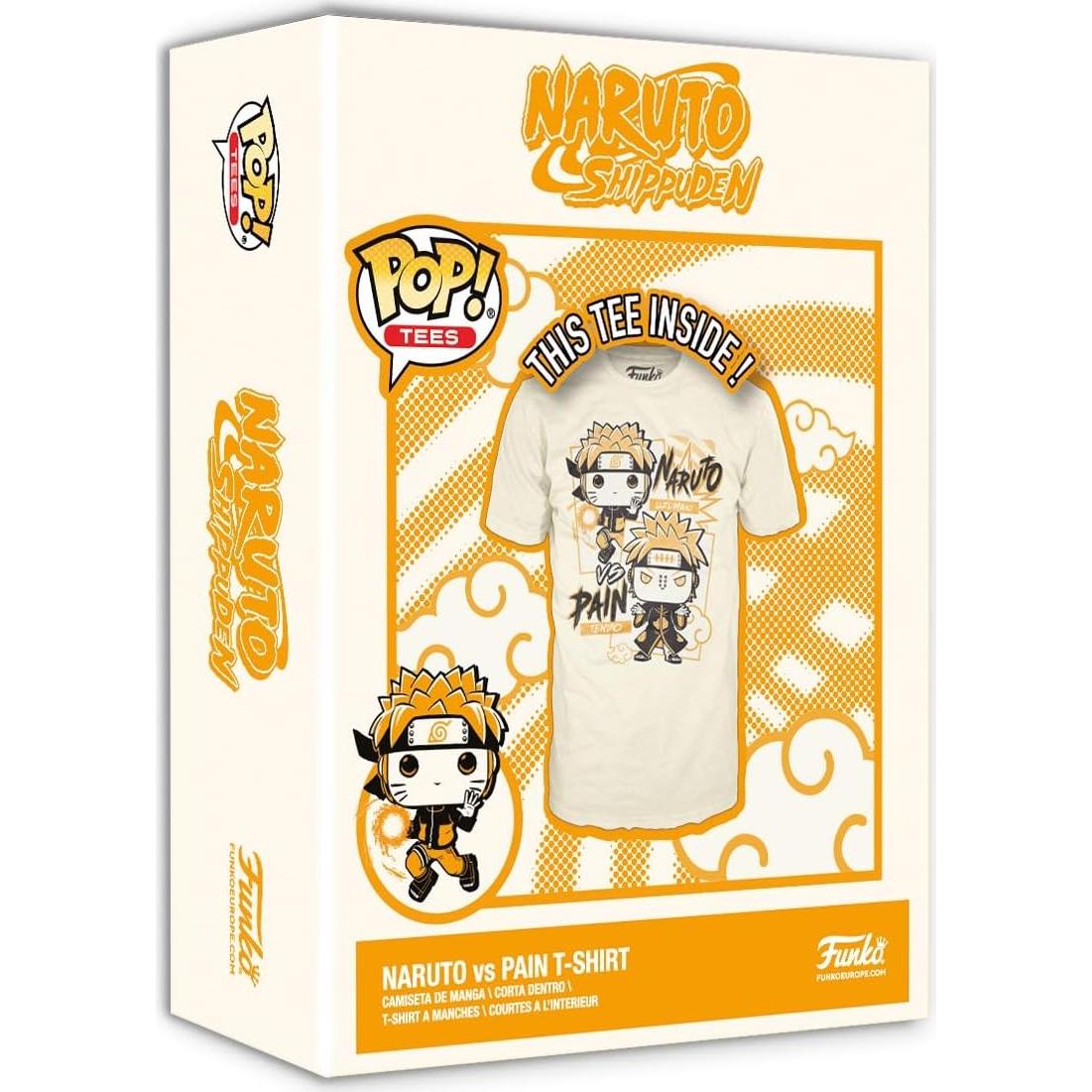 Camiseta Funko Naruto Uzumaki vs Pain - Mediana - 100% Algodón