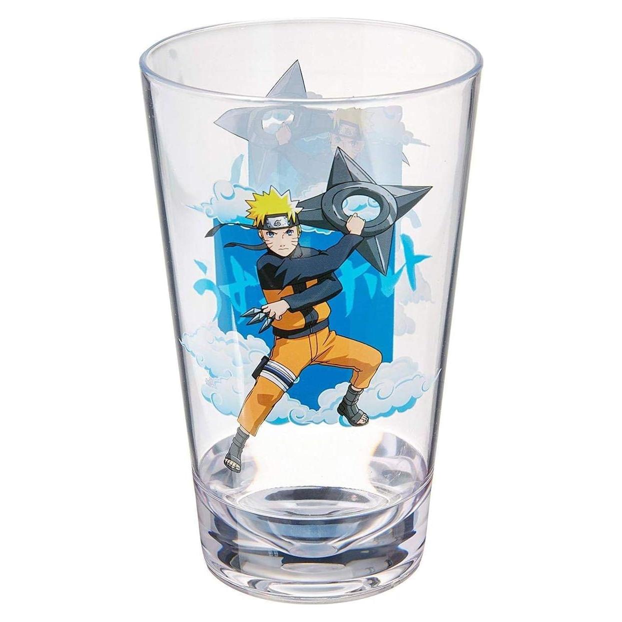 Vaso Acrílico Naruto Uzumaki Just Funky 473ml Transparente