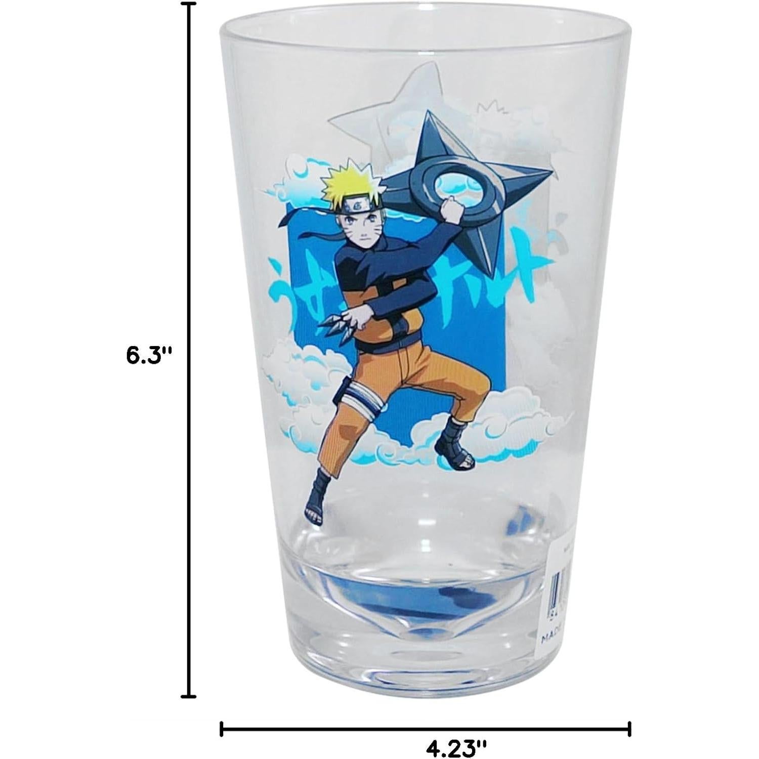 Vaso Acrílico Naruto Uzumaki Just Funky 473ml Transparente