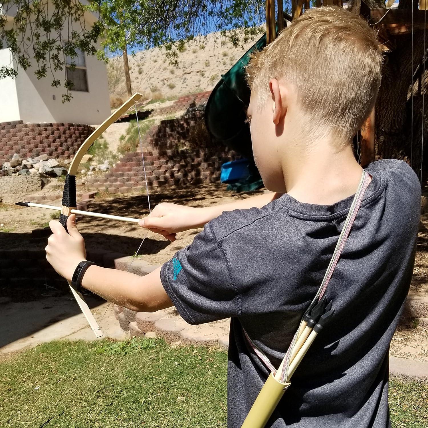 Juego de arco y flecha de madera D&D - 2 arcos y 20 flechas