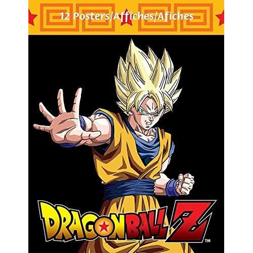 Conjunto de 12 Pósters Dragon Ball Z con Tatuajes Temporales
