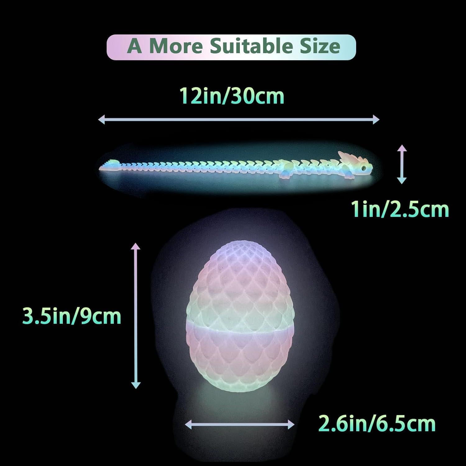 Huevos de Dragón Impresos en 3D UXBSTM - Juguete Interactivo