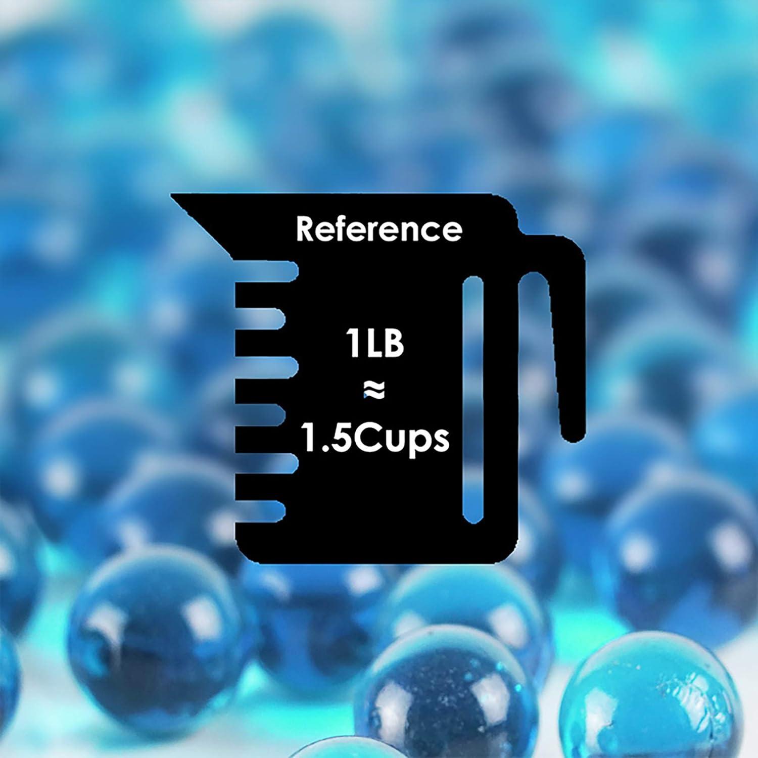 CYS EXCEL Relleno de Jarrón de Vidrio Azul Claro 2,27 kg