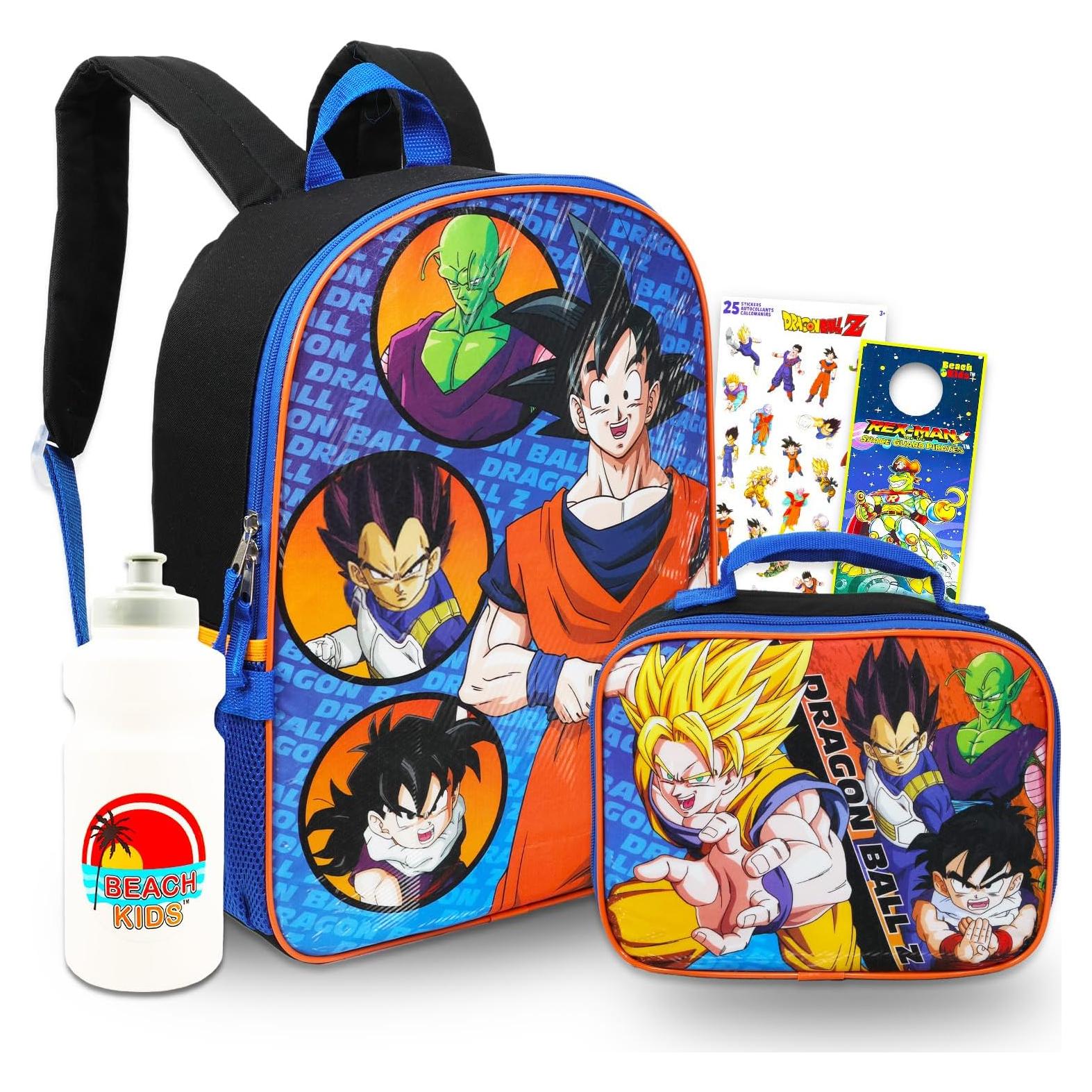 Mochila Escolar Dragon Ball Z TOEI Animation 40.64 cm + Almuerzo