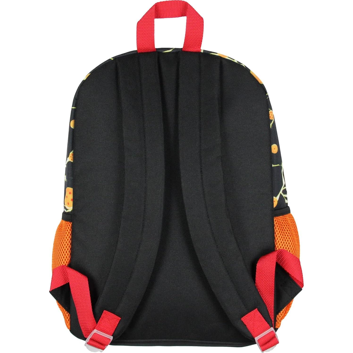 Mochila Dragon Ball Z Bioworld 5 Piezas con Caja Almuerzo