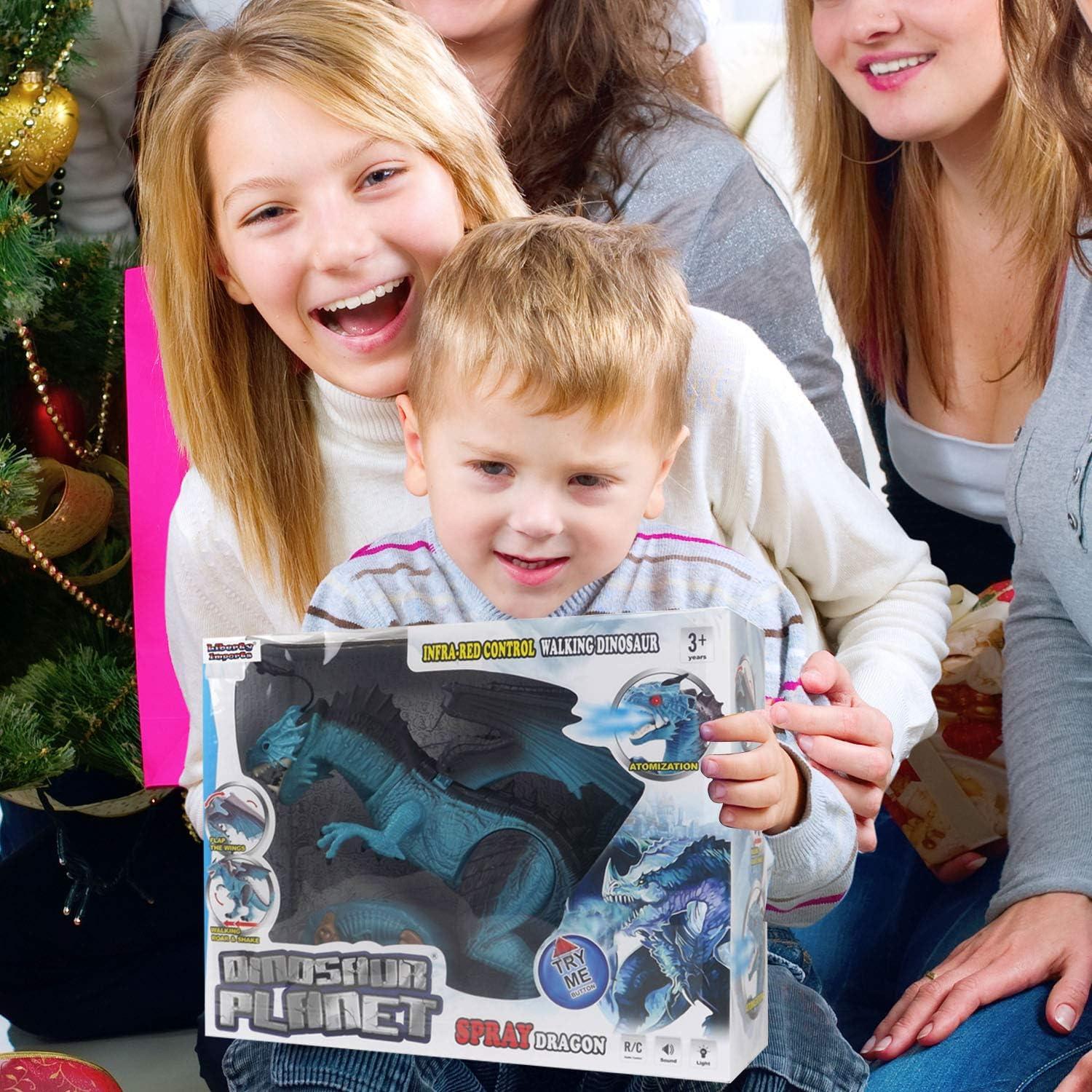 Juguete Dragón RC Liberty Imports - Humo, Sonidos y Luz