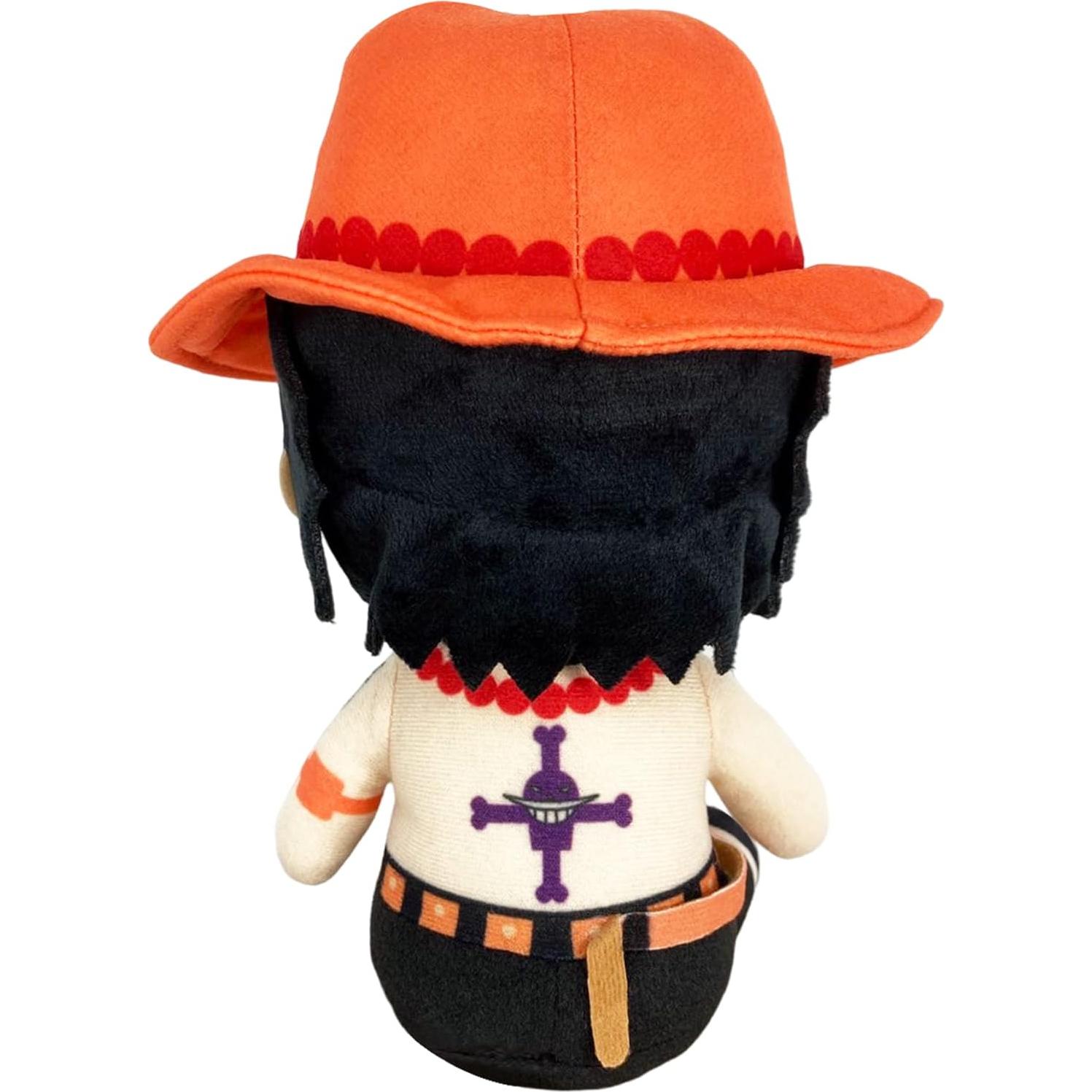 Peluche Ace Sentado One Piece 17.78 cm Gran Entretenimiento