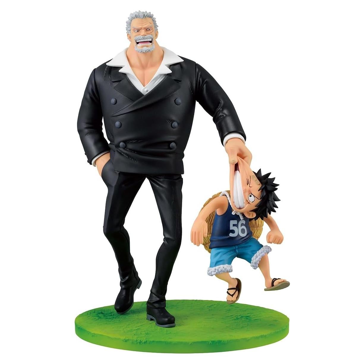 Estatua Coleccionable Monkey D. Luffy & Garp 17 cm Bandai