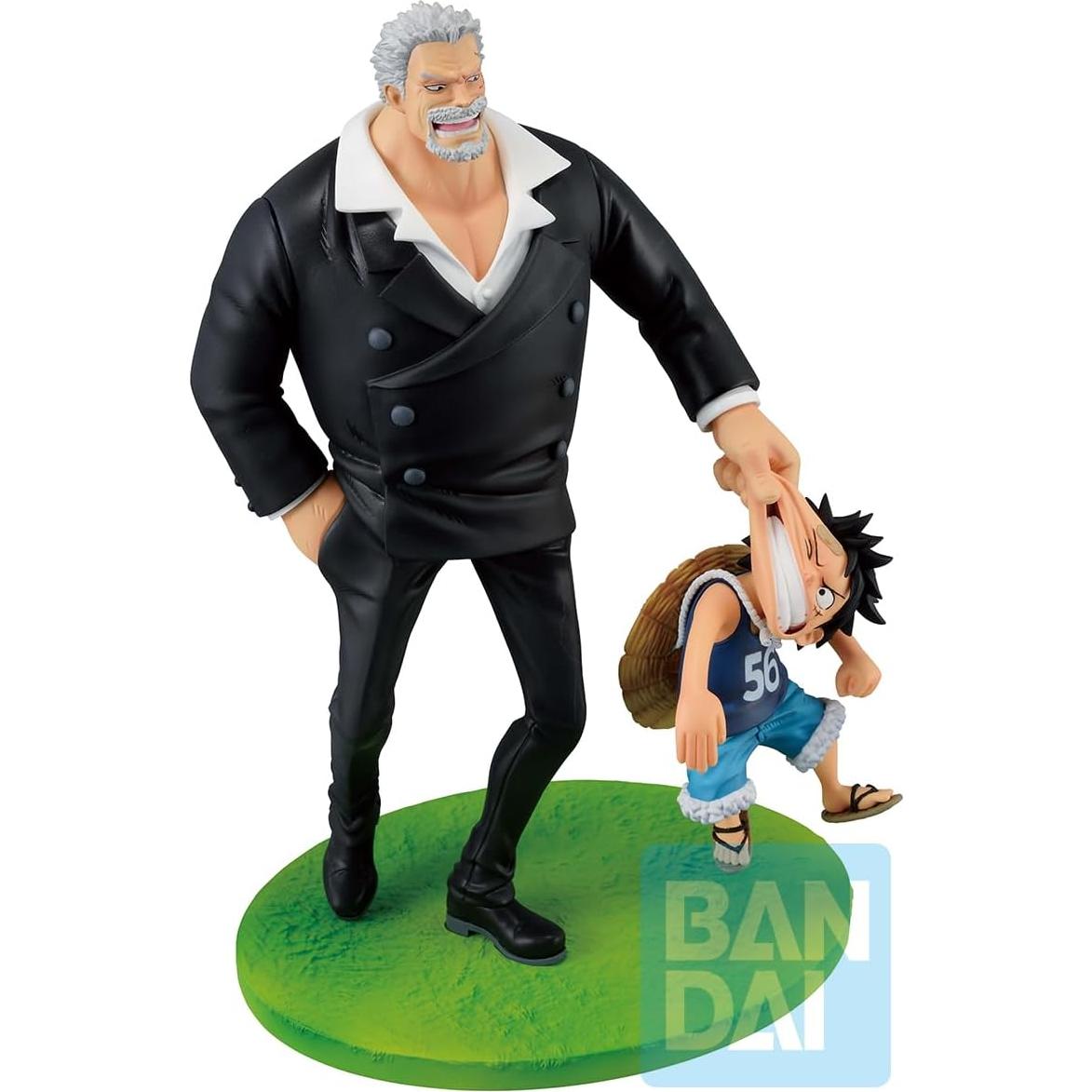 Estatua Coleccionable Monkey D. Luffy & Garp 17 cm Bandai